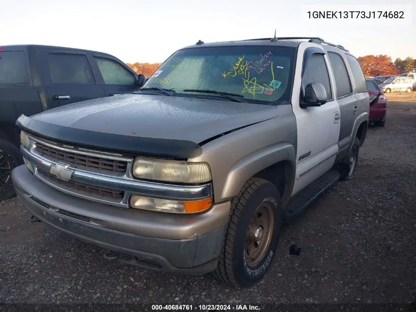 2003 Chevrolet Tahoe Lt VIN: 1GNEK13T73J174682 Lot: 40684761