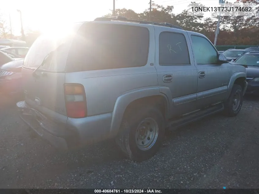 2003 Chevrolet Tahoe Lt VIN: 1GNEK13T73J174682 Lot: 40684761