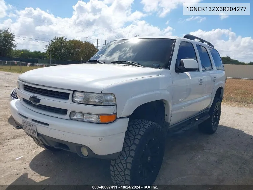 2003 Chevrolet Tahoe Z71 VIN: 1GNEK13ZX3R204277 Lot: 40697411