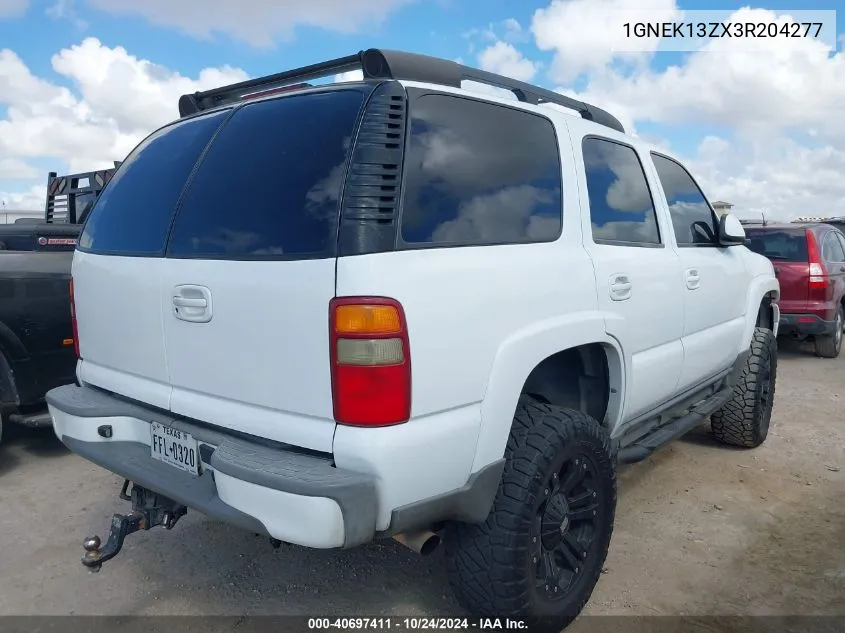 2003 Chevrolet Tahoe Z71 VIN: 1GNEK13ZX3R204277 Lot: 40697411