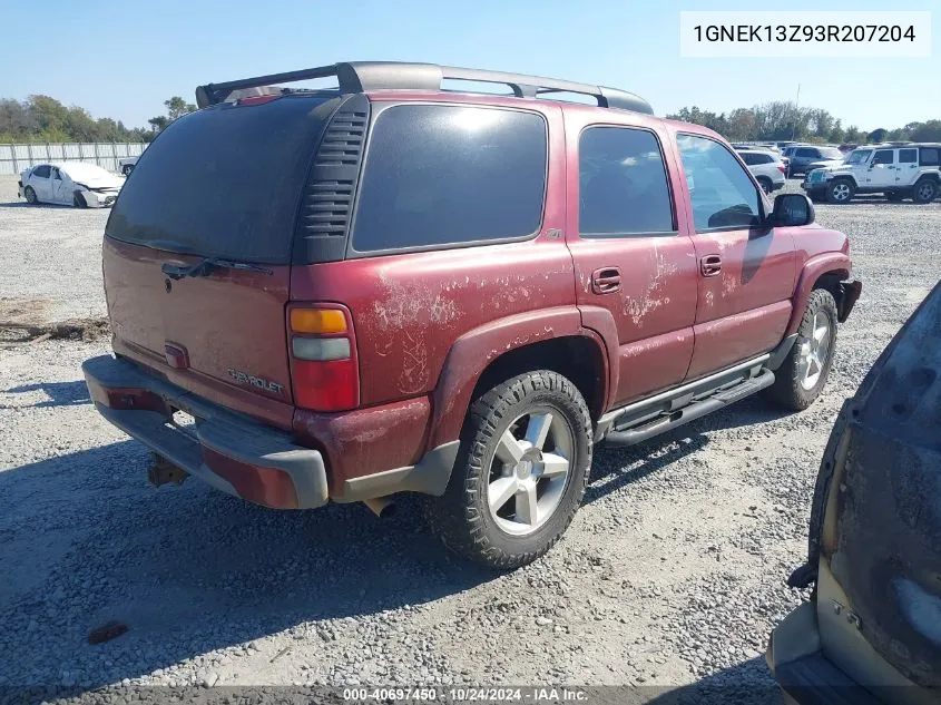 2003 Chevrolet Tahoe Z71 VIN: 1GNEK13Z93R207204 Lot: 40697450