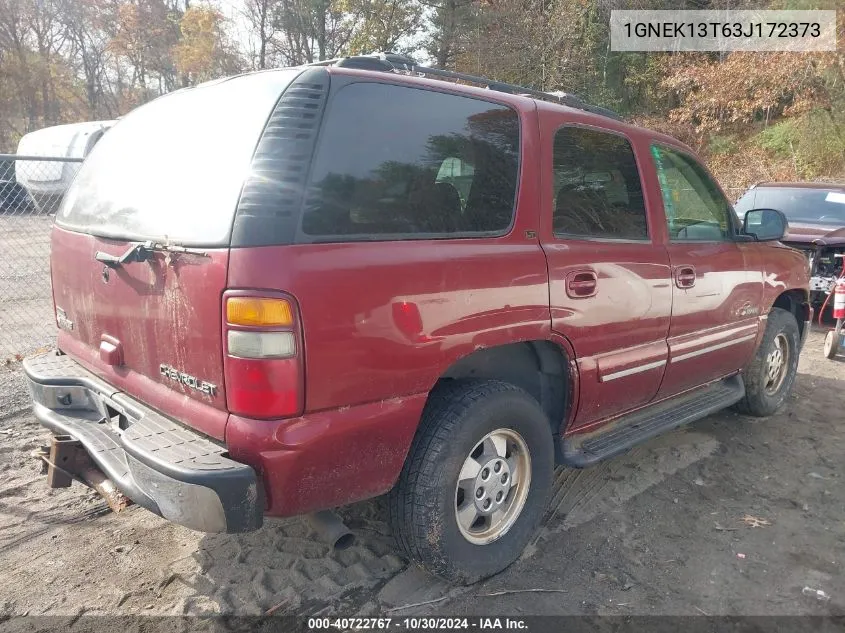 2003 Chevrolet Tahoe Lt VIN: 1GNEK13T63J172373 Lot: 40722767