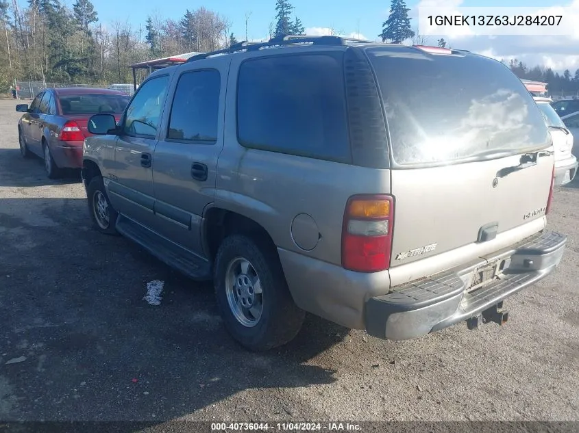 2003 Chevrolet Tahoe Ls VIN: 1GNEK13Z63J284207 Lot: 40736044