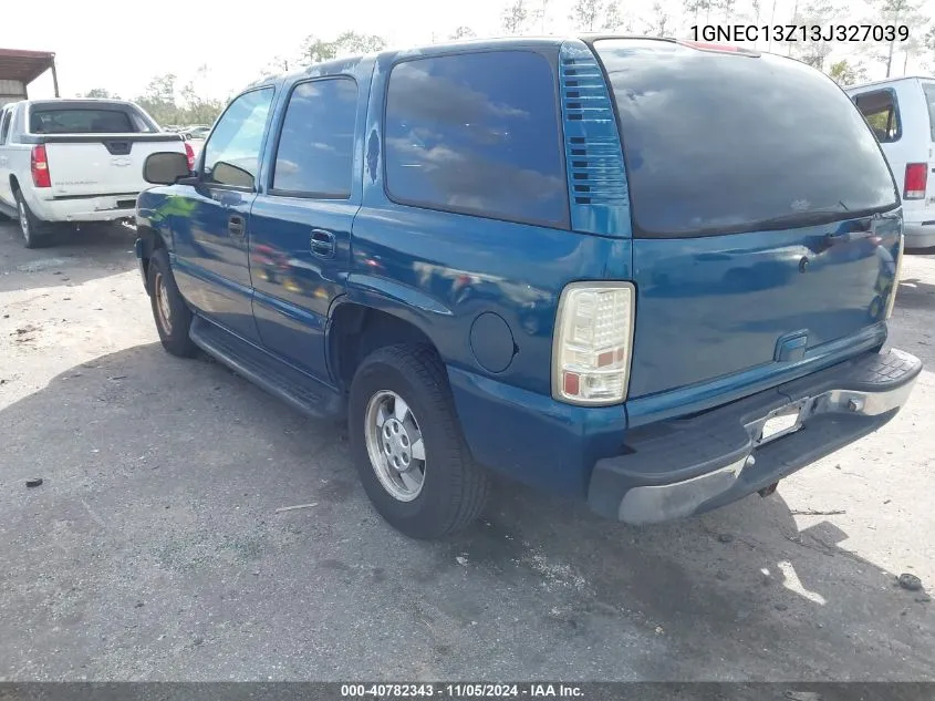 1GNEC13Z13J327039 2003 Chevrolet Tahoe Lt