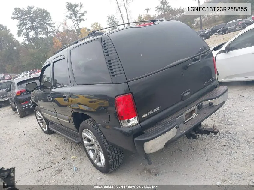 2003 Chevrolet Tahoe Lt VIN: 1GNEC13T23R268855 Lot: 40804405