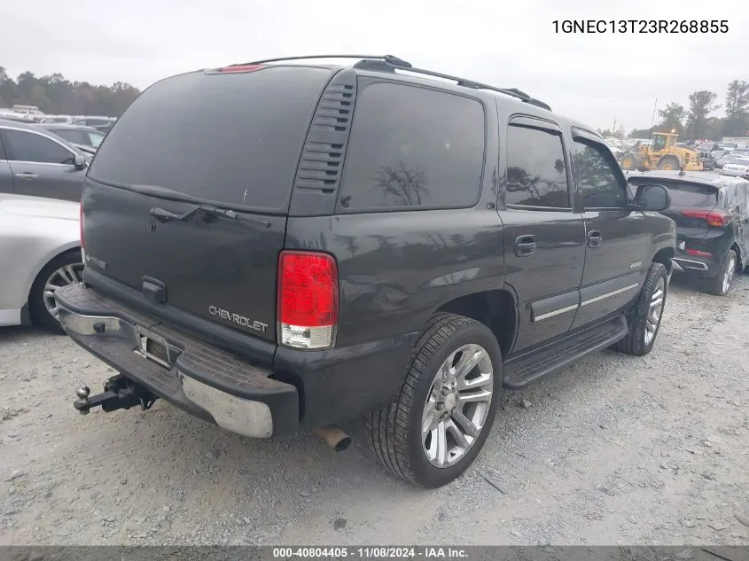 2003 Chevrolet Tahoe Lt VIN: 1GNEC13T23R268855 Lot: 40804405