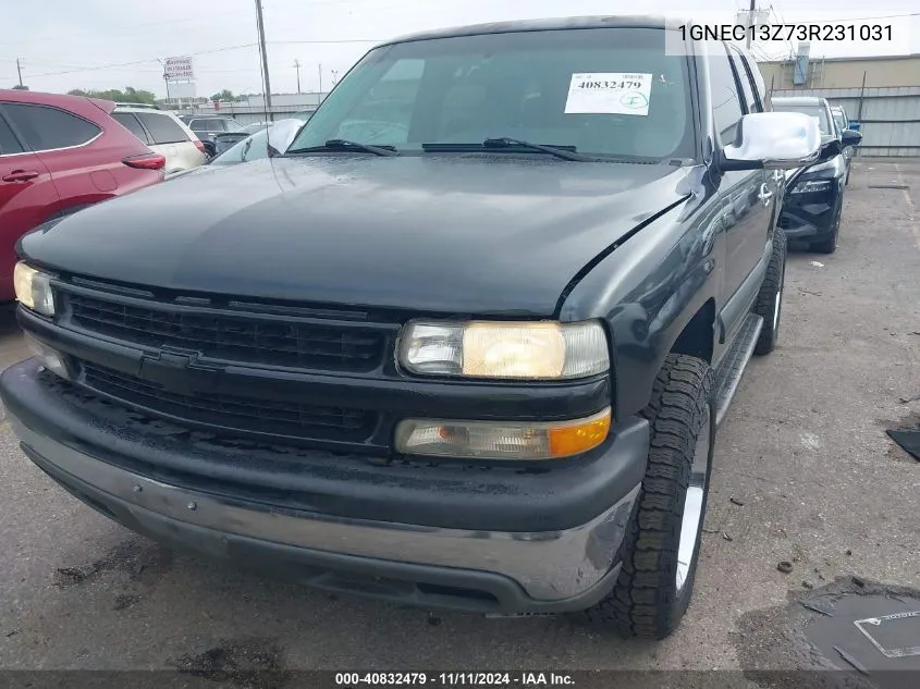 2003 Chevrolet Tahoe Ls VIN: 1GNEC13Z73R231031 Lot: 40832479