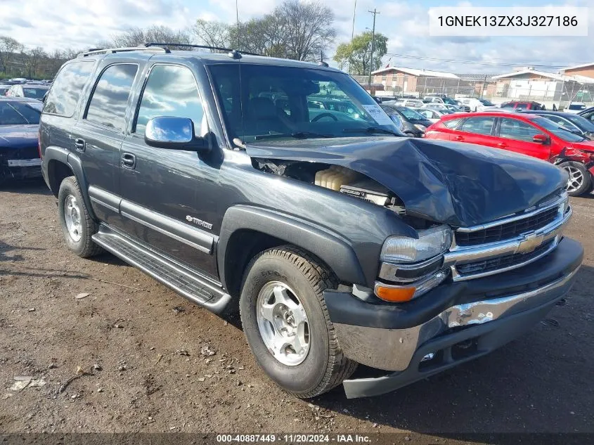 2003 Chevrolet Tahoe Lt VIN: 1GNEK13ZX3J327186 Lot: 40887449