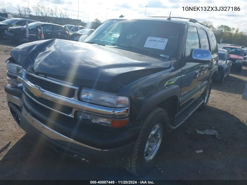 2003 Chevrolet Tahoe Lt VIN: 1GNEK13ZX3J327186 Lot: 40887449