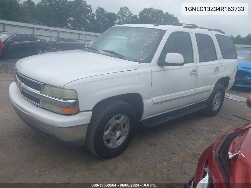 2004 Chevrolet Tahoe Lt VIN: 1GNEC13Z34R163733 Lot: 39598584