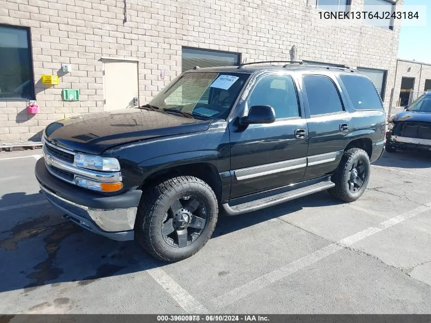 1GNEK13T64J243184 2004 Chevrolet Tahoe Lt