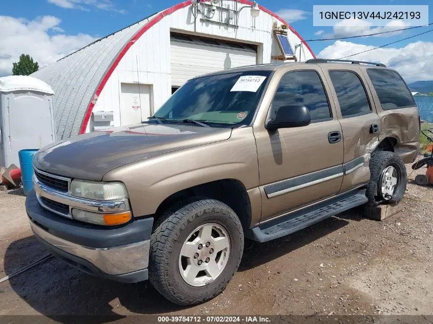 2004 Chevrolet Tahoe Ls VIN: 1GNEC13V44J242193 Lot: 39754712