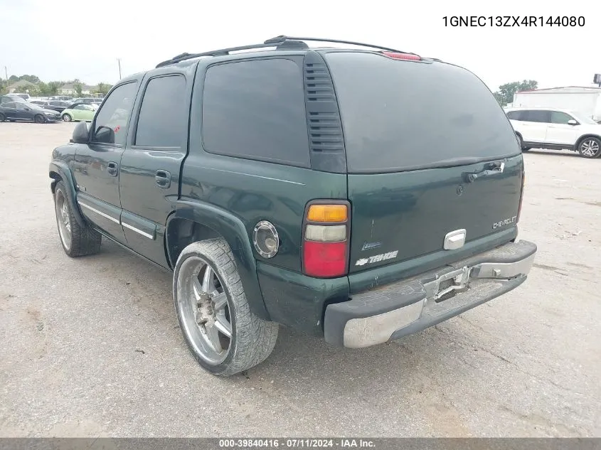 2004 Chevrolet Tahoe Ls VIN: 1GNEC13ZX4R144080 Lot: 39840416