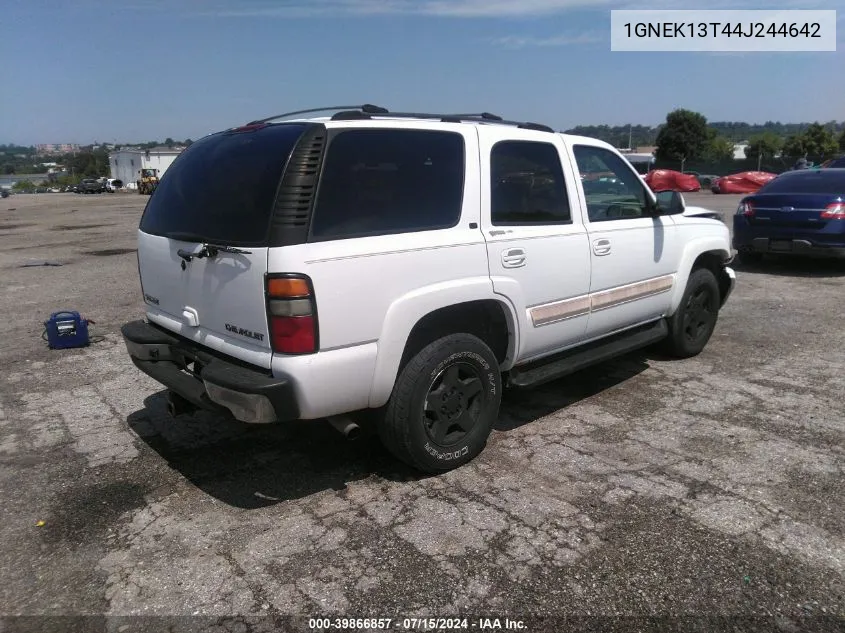 2004 Chevrolet Tahoe Lt VIN: 1GNEK13T44J244642 Lot: 39866857