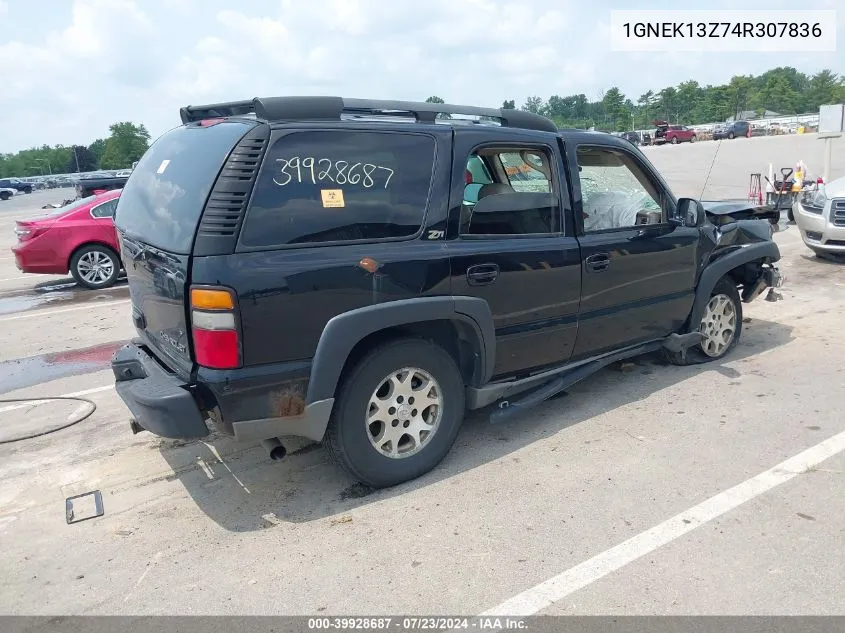 2004 Chevrolet Tahoe Z71 VIN: 1GNEK13Z74R307836 Lot: 39928687