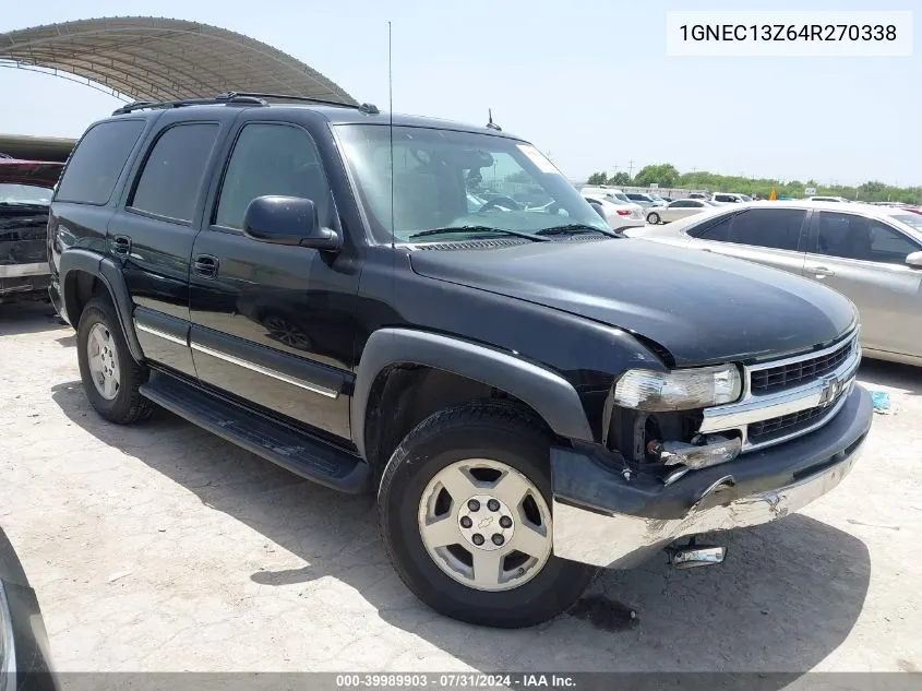 2004 Chevrolet Tahoe Lt VIN: 1GNEC13Z64R270338 Lot: 39989903