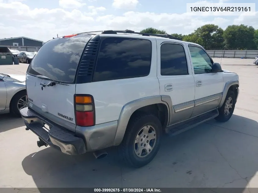 2004 Chevrolet Tahoe Ls VIN: 1GNEC13V64R219161 Lot: 39992675