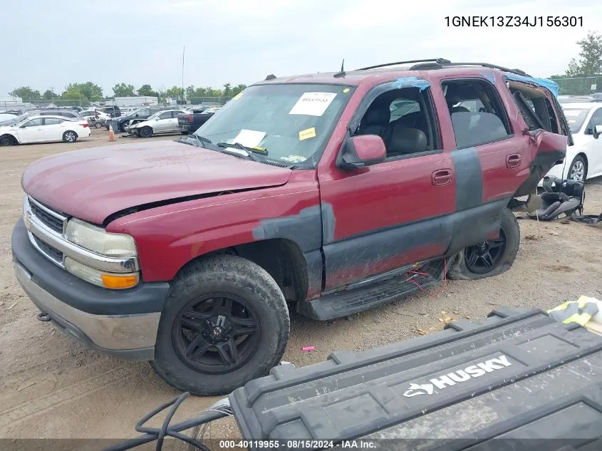 2004 Chevrolet Tahoe Lt VIN: 1GNEK13Z34J156301 Lot: 40119955