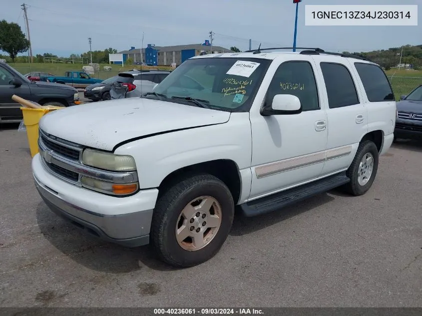 1GNEC13Z34J230314 2004 Chevrolet Tahoe Lt