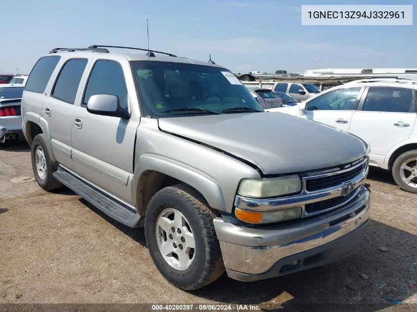 2004 Chevrolet Tahoe Lt VIN: 1GNEC13Z94J332961 Lot: 40280397