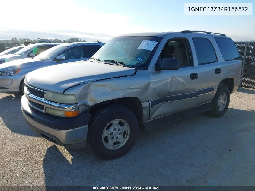 2004 Chevrolet Tahoe C1500 VIN: 1GNEC13Z34R156572 Lot: 40305079