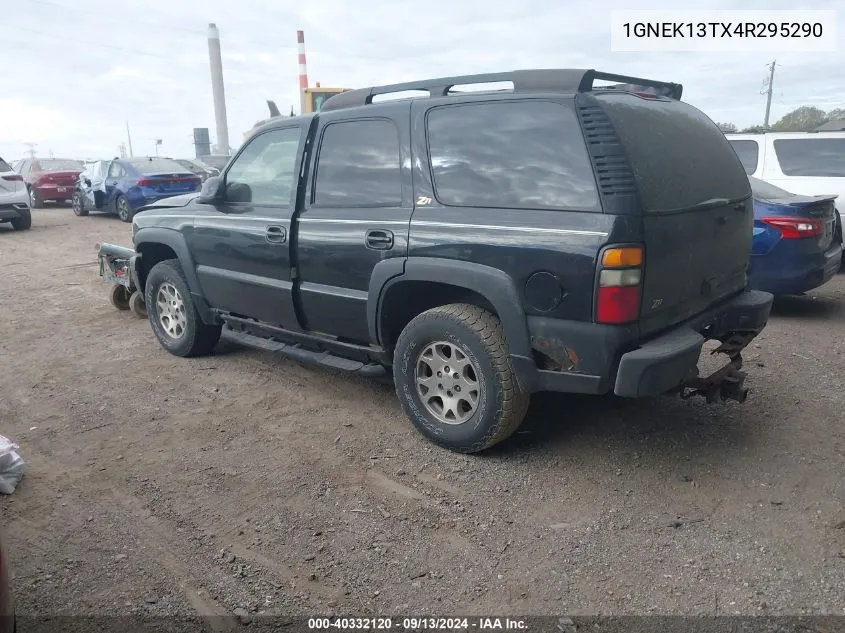 2004 Chevrolet Tahoe K1500 VIN: 1GNEK13TX4R295290 Lot: 40332120