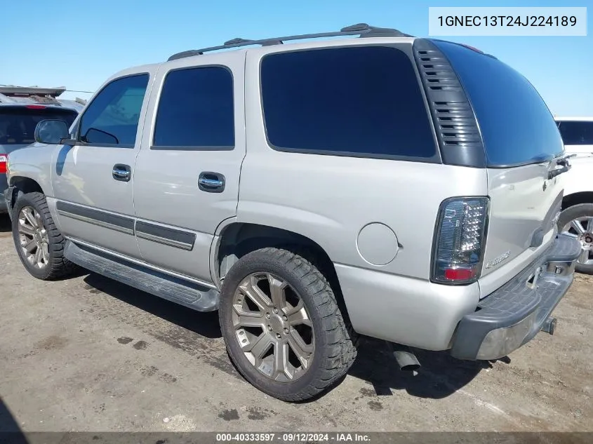 2004 Chevrolet Tahoe Ls VIN: 1GNEC13T24J224189 Lot: 40333597