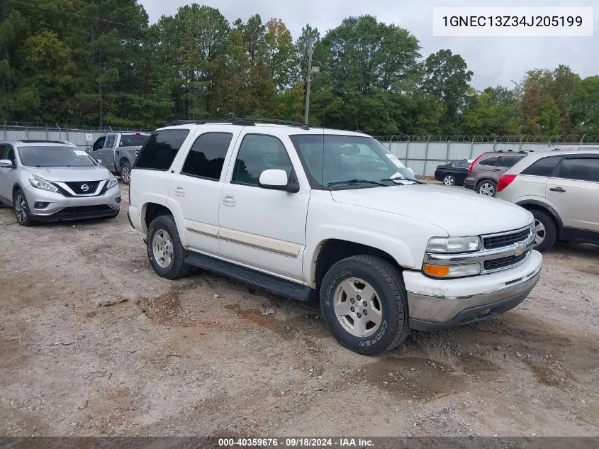 2004 Chevrolet Tahoe C1500 VIN: 1GNEC13Z34J205199 Lot: 40359676