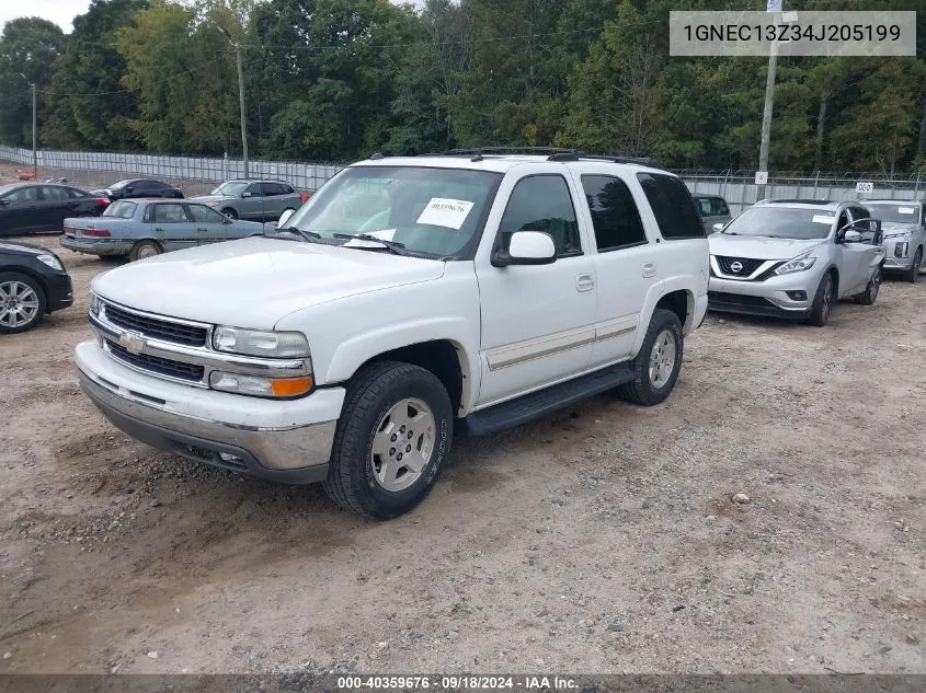 2004 Chevrolet Tahoe C1500 VIN: 1GNEC13Z34J205199 Lot: 40359676