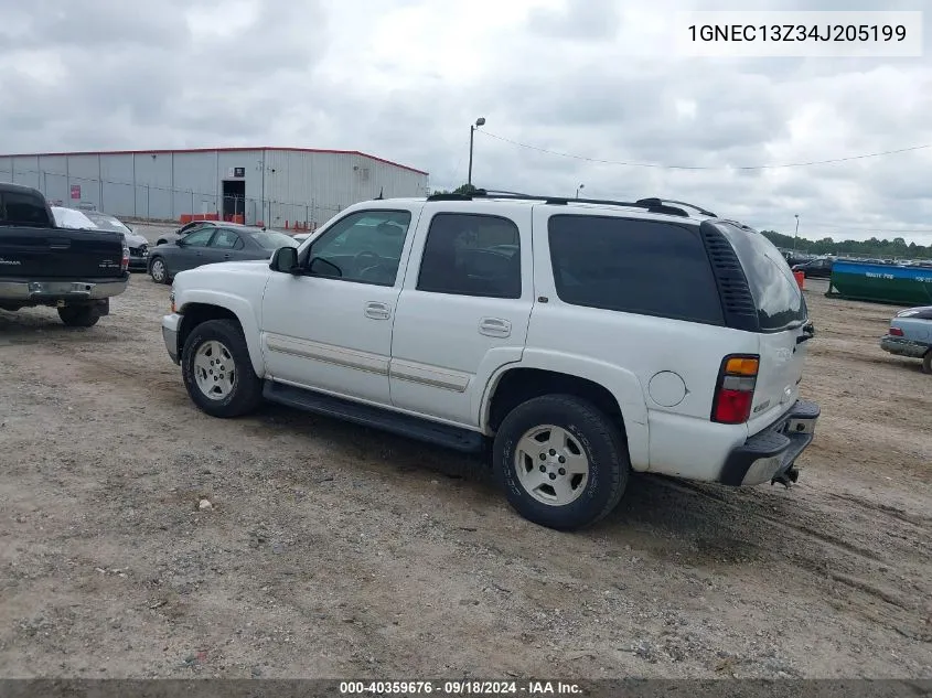 2004 Chevrolet Tahoe C1500 VIN: 1GNEC13Z34J205199 Lot: 40359676