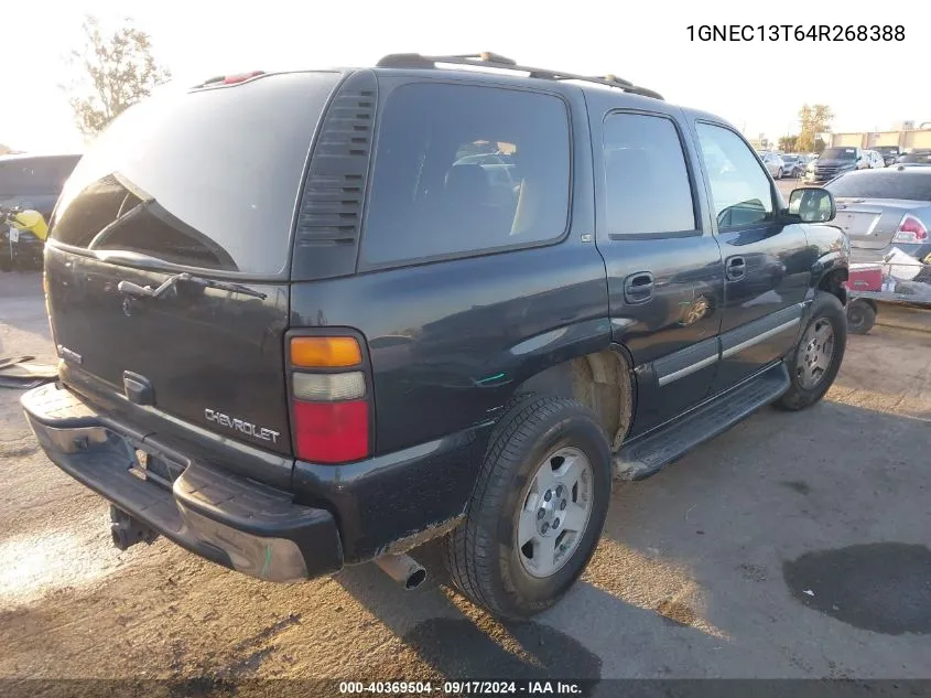 2004 Chevrolet Tahoe Lt VIN: 1GNEC13T64R268388 Lot: 40369504