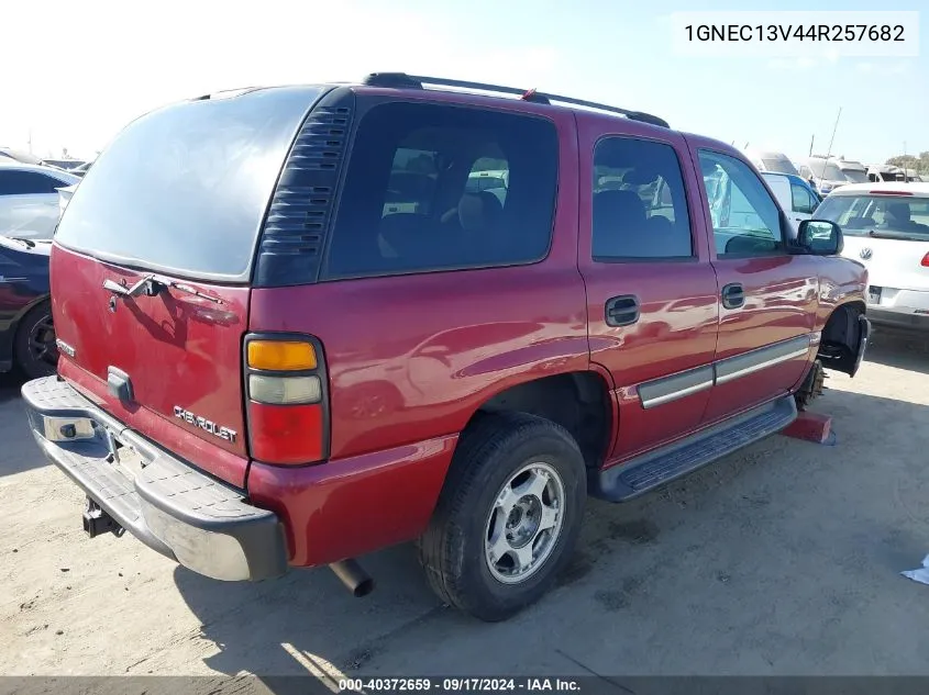 2004 Chevrolet Tahoe Ls VIN: 1GNEC13V44R257682 Lot: 40372659