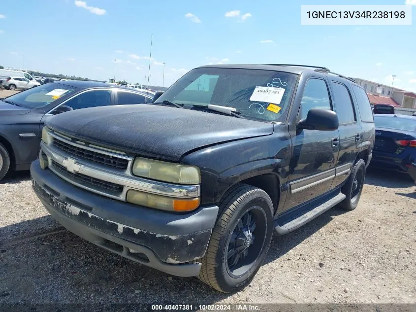 2004 Chevrolet Tahoe Ls VIN: 1GNEC13V34R238198 Lot: 40407381