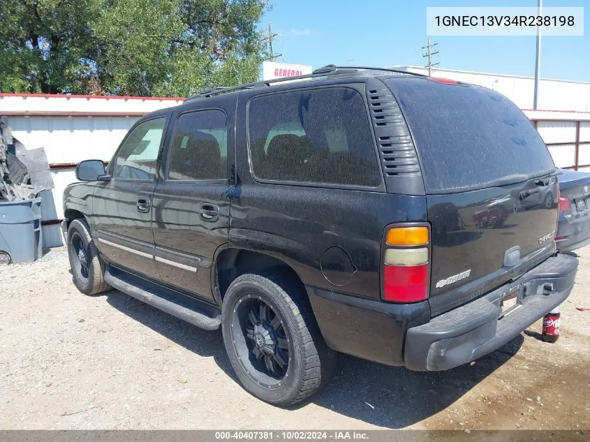 2004 Chevrolet Tahoe Ls VIN: 1GNEC13V34R238198 Lot: 40407381