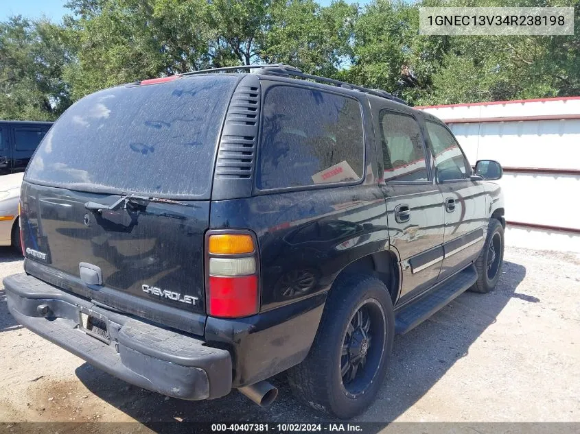 2004 Chevrolet Tahoe Ls VIN: 1GNEC13V34R238198 Lot: 40407381