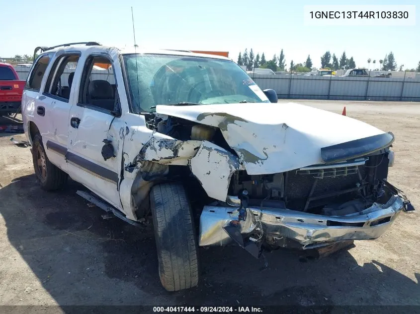 2004 Chevrolet Tahoe Ls VIN: 1GNEC13T44R103830 Lot: 40417444