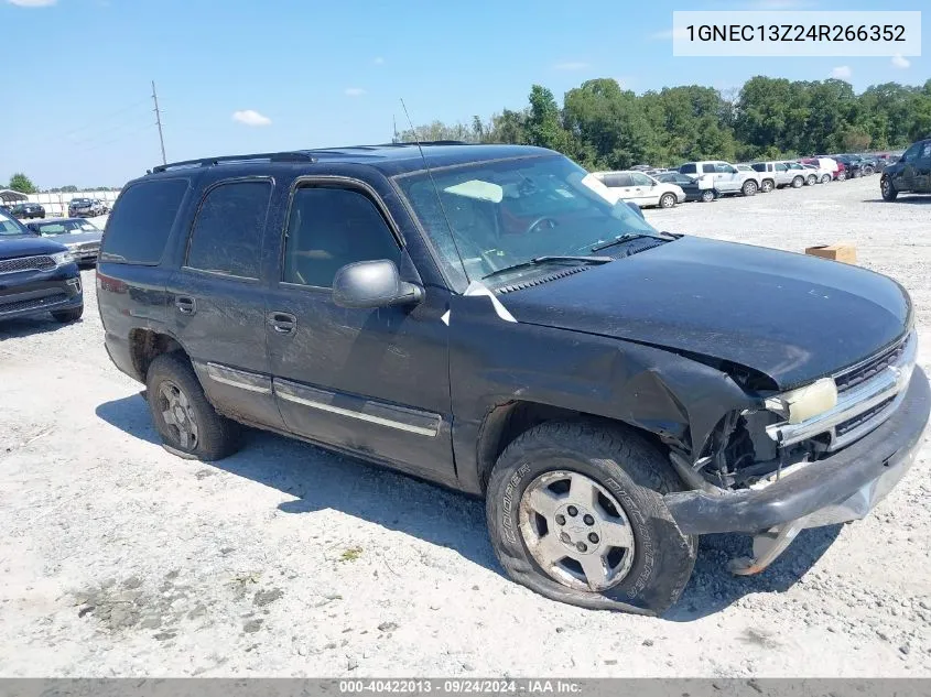 2004 Chevrolet Tahoe Ls VIN: 1GNEC13Z24R266352 Lot: 40422013