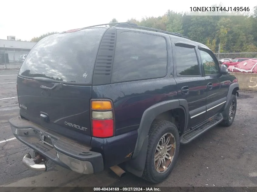 2004 Chevrolet Tahoe Lt VIN: 1GNEK13T44J149546 Lot: 40434169