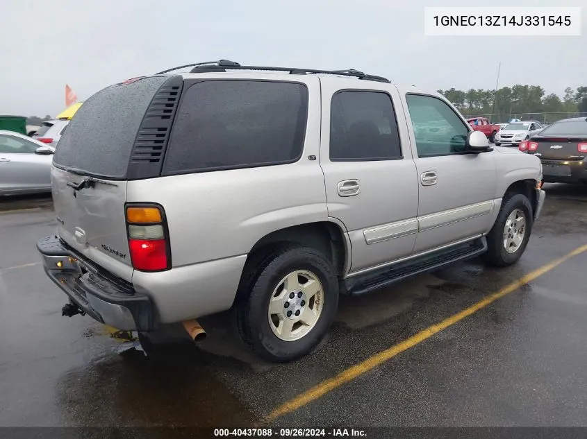 2004 Chevrolet Tahoe C1500 VIN: 1GNEC13Z14J331545 Lot: 40437088