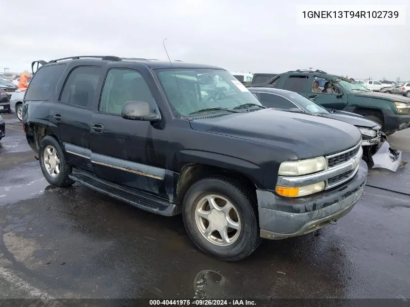 2004 Chevrolet Tahoe Ls VIN: 1GNEK13T94R102739 Lot: 40441975