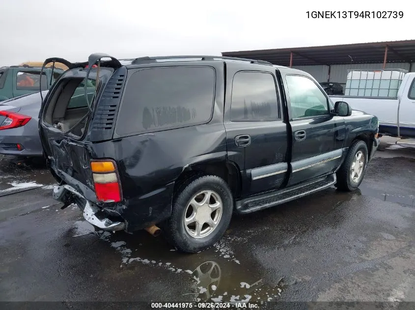 2004 Chevrolet Tahoe Ls VIN: 1GNEK13T94R102739 Lot: 40441975