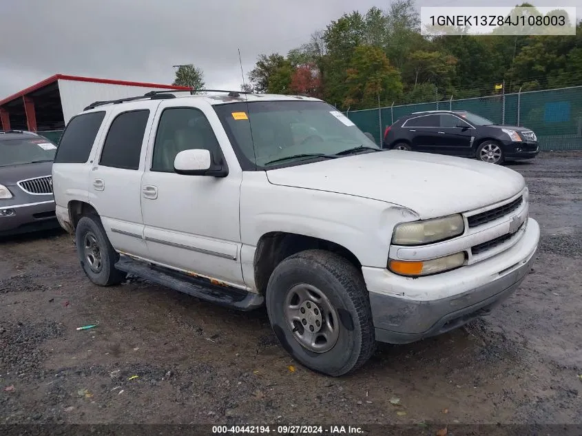 1GNEK13Z84J108003 2004 Chevrolet Tahoe Lt