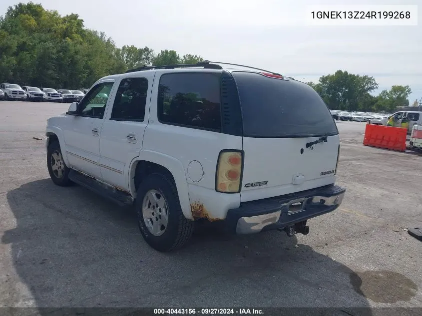 2004 Chevrolet Tahoe Lt VIN: 1GNEK13Z24R199268 Lot: 40443156