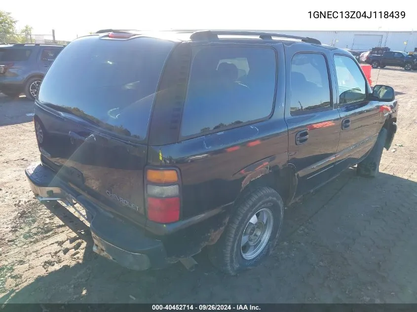 1GNEC13Z04J118439 2004 Chevrolet Tahoe Ls