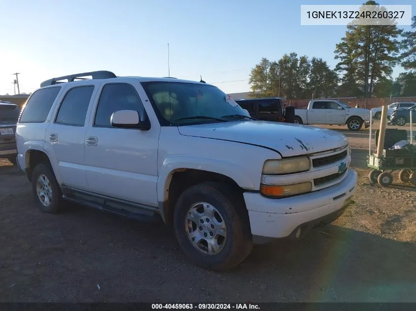 2004 Chevrolet Tahoe Z71 VIN: 1GNEK13Z24R260327 Lot: 40459063