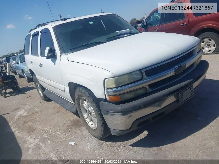 2004 Chevrolet Tahoe Lt VIN: 1GNEC13Z44R321867 Lot: 40464453