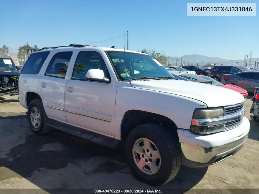 2004 Chevrolet Tahoe C1500 VIN: 1GNEC13TX4J331846 Lot: 40470223