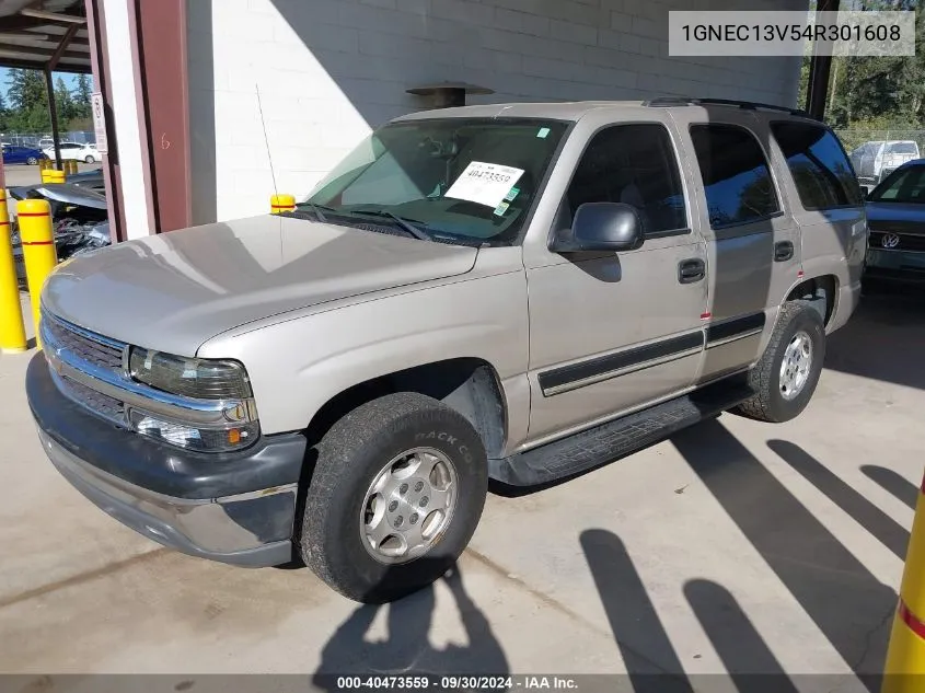 2004 Chevrolet Tahoe Ls VIN: 1GNEC13V54R301608 Lot: 40473559