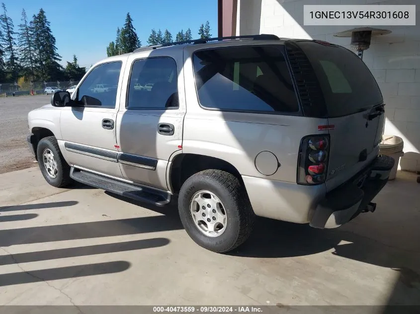 2004 Chevrolet Tahoe Ls VIN: 1GNEC13V54R301608 Lot: 40473559