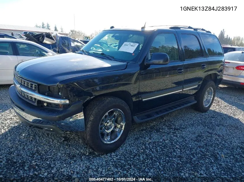 2004 Chevrolet Tahoe K1500 VIN: 1GNEK13Z84J283917 Lot: 40477402